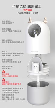新款迷你加濕器 usb七彩夜燈車載家用萌寵可愛卡通靜音加濕器